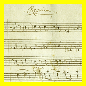 Objekt des Monats April, Notenblatt Requiem