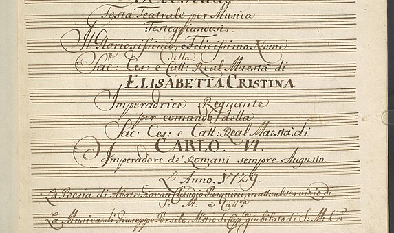Notenhandschrift Carolinen