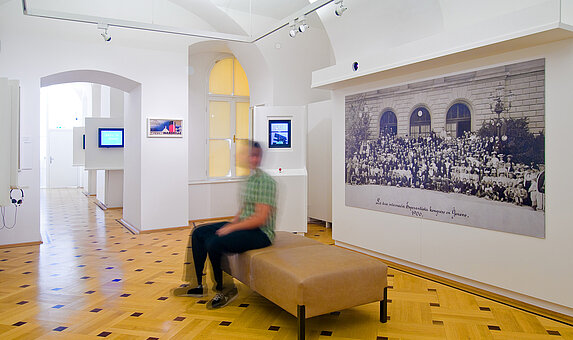 Besucher im Esperantomuseum