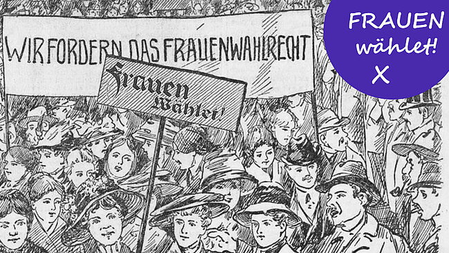Frauendemonstrationszug; Arbeiter-Zeitung, 23. Jg., Nr. 79, 20. März 1911, Seite 1