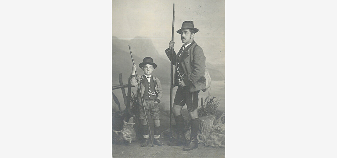 Konrad Mautner mit Sohn