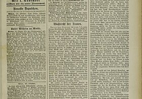 Wahlrecht der Frauen; aus: Neuigkeits-Welt-Blatt, Nr. 248, 28. Oktober 1890, Seite 1