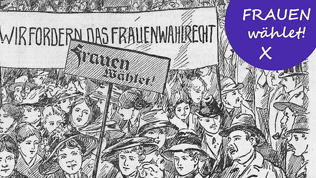 Frauendemonstrationszug; Arbeiter-Zeitung, 23. Jg., Nr. 79, 20. März 1911, Seite 1