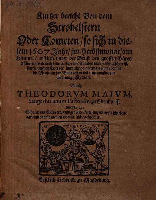 Flugschrift mit einer Warnung an die Menschheit. 