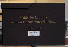 Fideikommissbibliothek Archivkarton