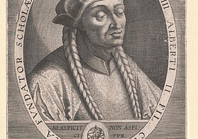 Engraving of the Bust of Duke Albrecht III