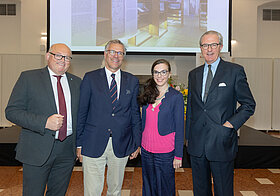 202A1042.jpg Laurenz Pöttinger, Abg. z. NR, Prof. Dr. Franz Pichorner, Direktor Wiener Theatermuseum, Botschafterin Mag. Regina Rusz, BMEIA, Botschafter Dr. Clemens Koja