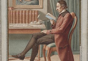 Lavater in seinem Arbeitszimmer