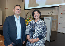 Bernhard Borovansky, GF Braumüller Verlag, Mag. Verena Brunner-Loss, Kuratoriumsvorsitzende der ÖNB